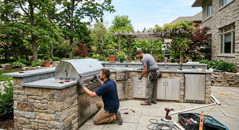 Outdoor Kitchen Installation in Alpharetta, GA